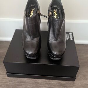 Yves Saint Laurent Black Stiletto Heels